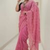 Georgette Sarees with embroidery work