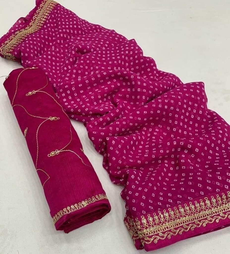 Indian Traditional Chunri Saree