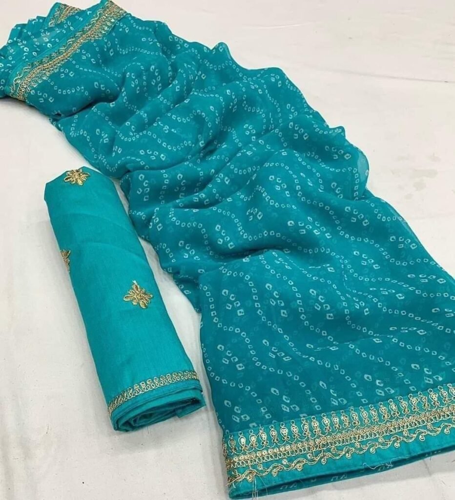 Indian Traditional Chunri Saree