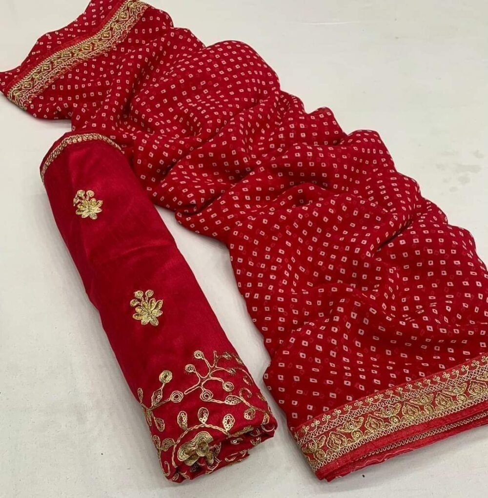 Indian Traditional Chunri Saree