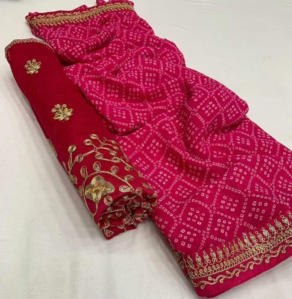 Indian Traditional Chunri Saree