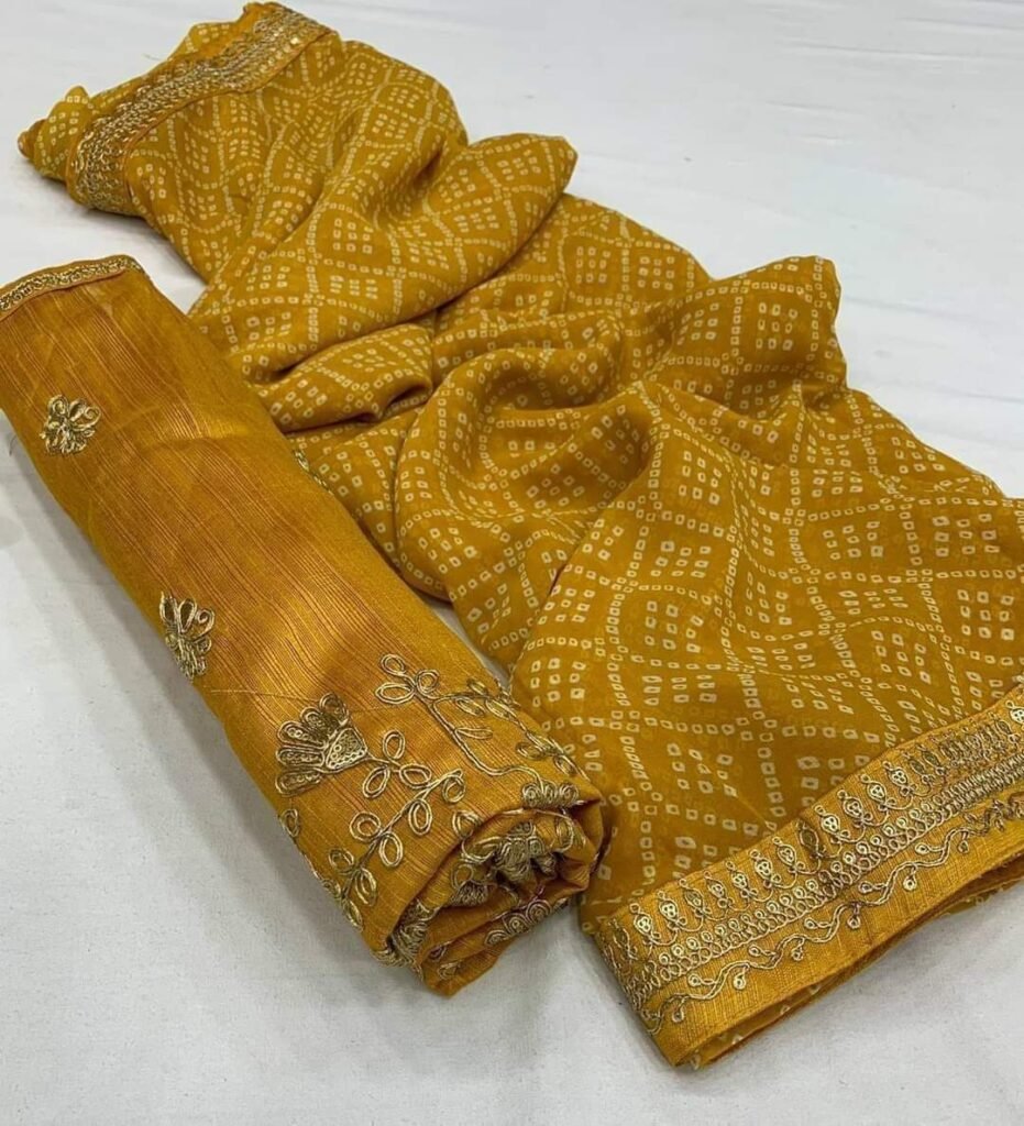 Indian Traditional Chunri Saree