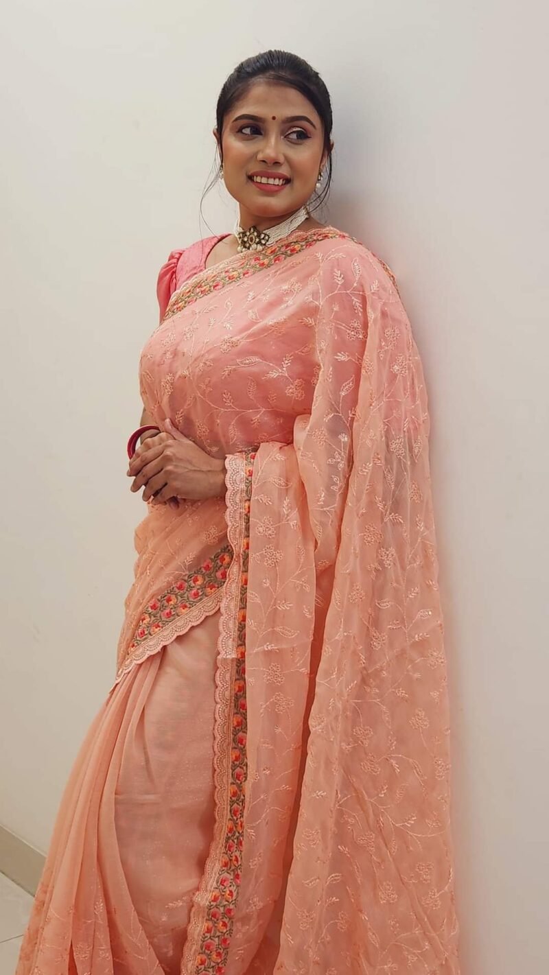 Premium Soft Georgette Saree - Image 3