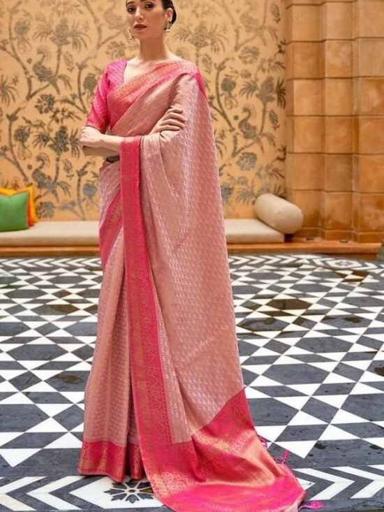 Pretty Kanjivaram Katan Saree