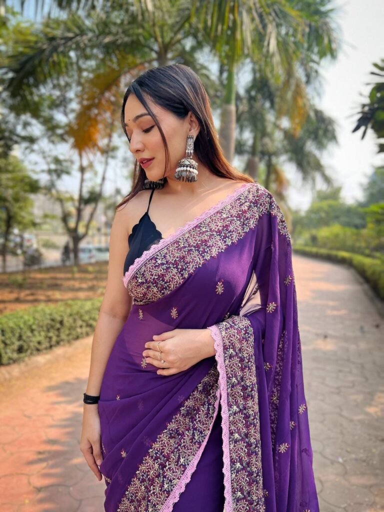 Pure Georgette Saree