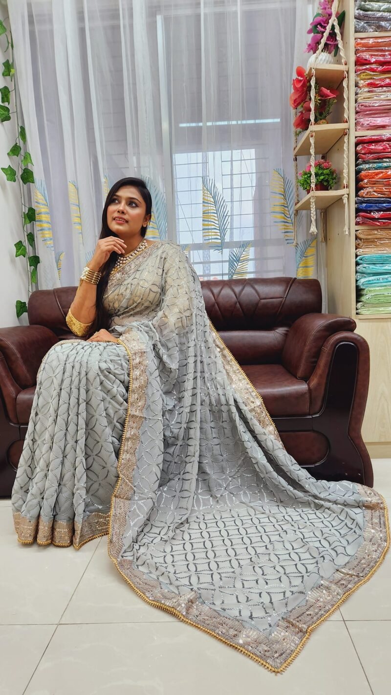 Pure Georgette Saree