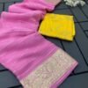 Pure Viscose Georgette Saree