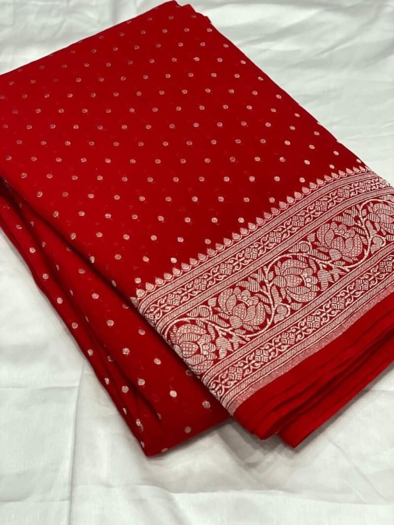 Pure khadi silk Georgette