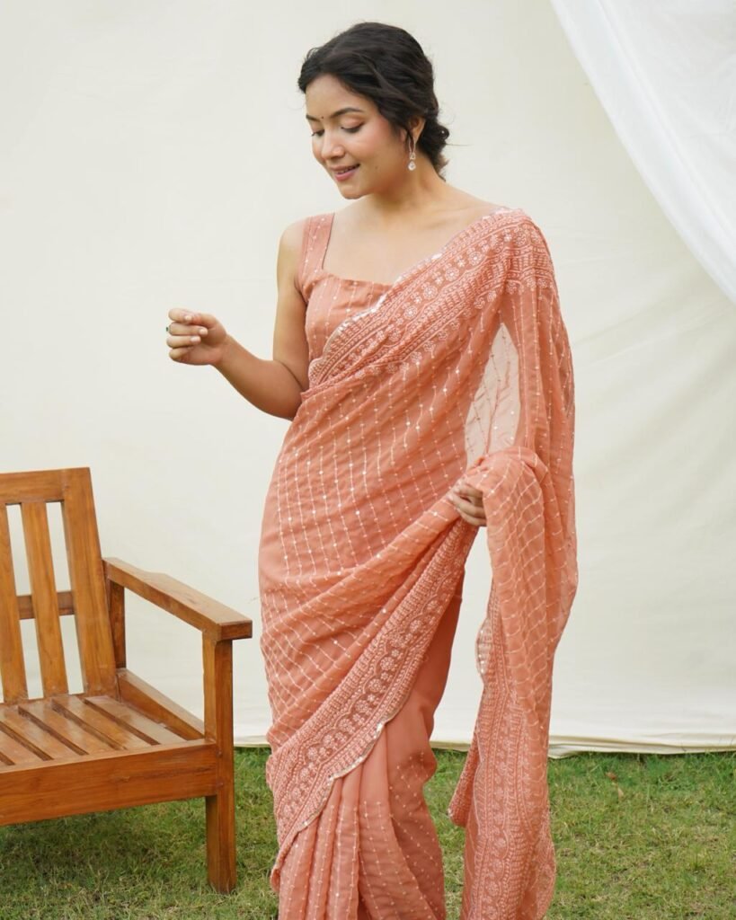 Super Soft Refined Fox Georgette Silk Saree