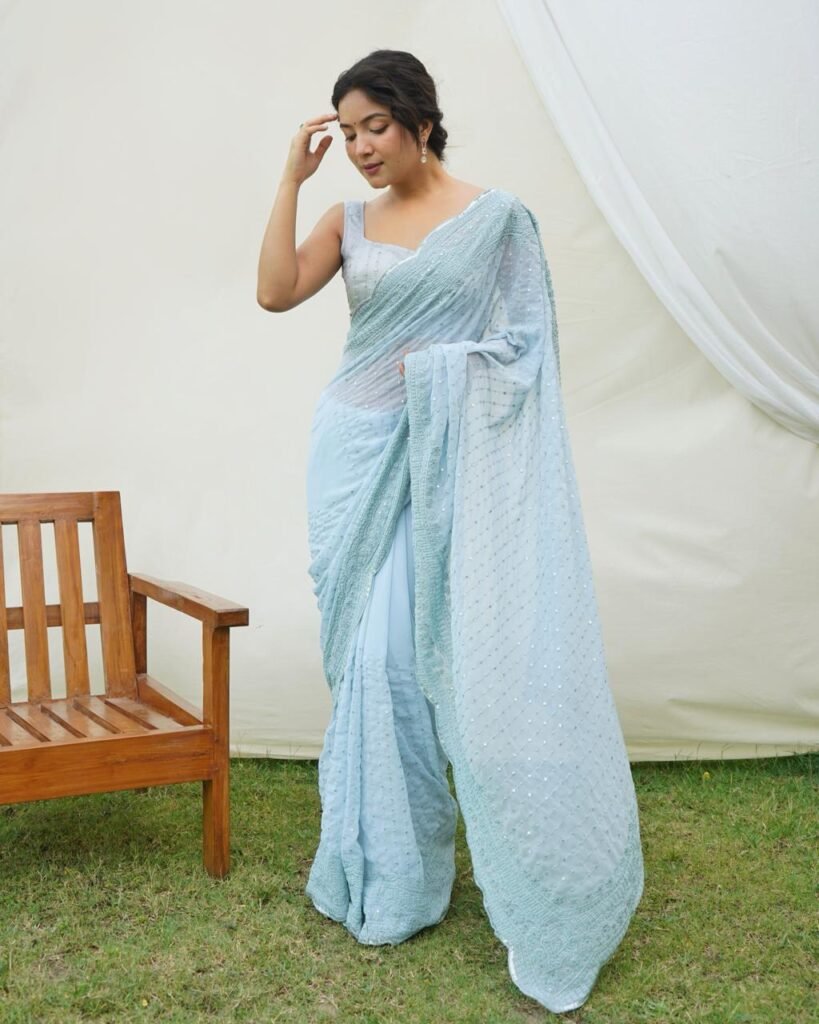 Super Soft Refined Fox Georgette Silk Saree