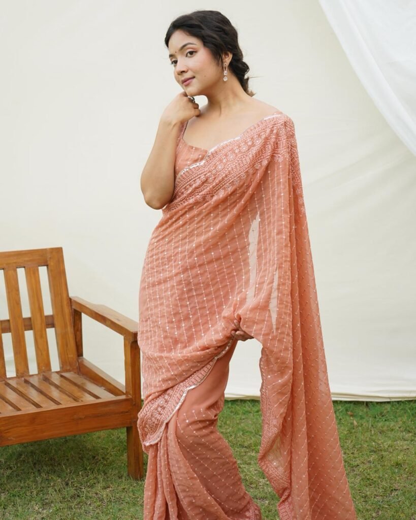 Super Soft Refined Fox Georgette Silk Saree