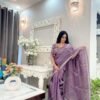 Pure soft zimmy choo silk saree