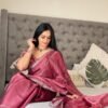 Pure soft zimmy choo silk saree