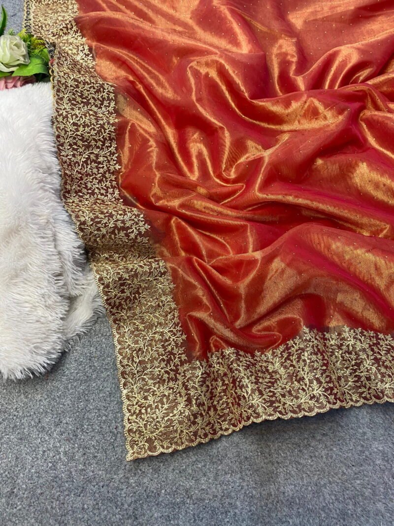 pure crystal silk shinny sarees