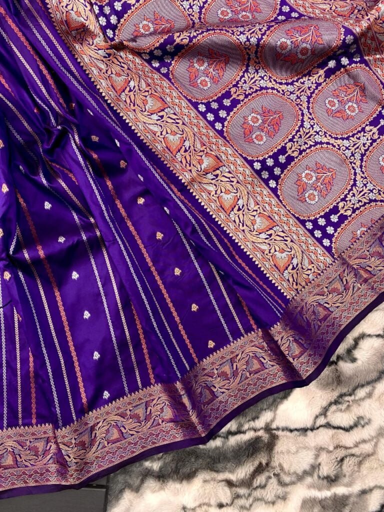 Pure silk katan Saree