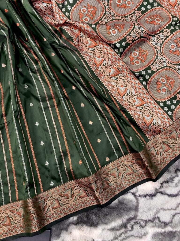 Pure silk katan Saree