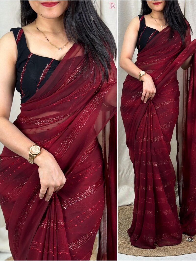 Blooming Georgette Saree