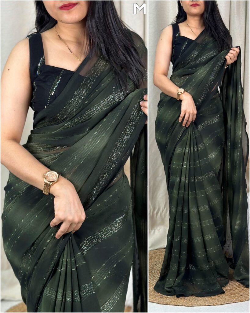 Blooming Georgette Saree