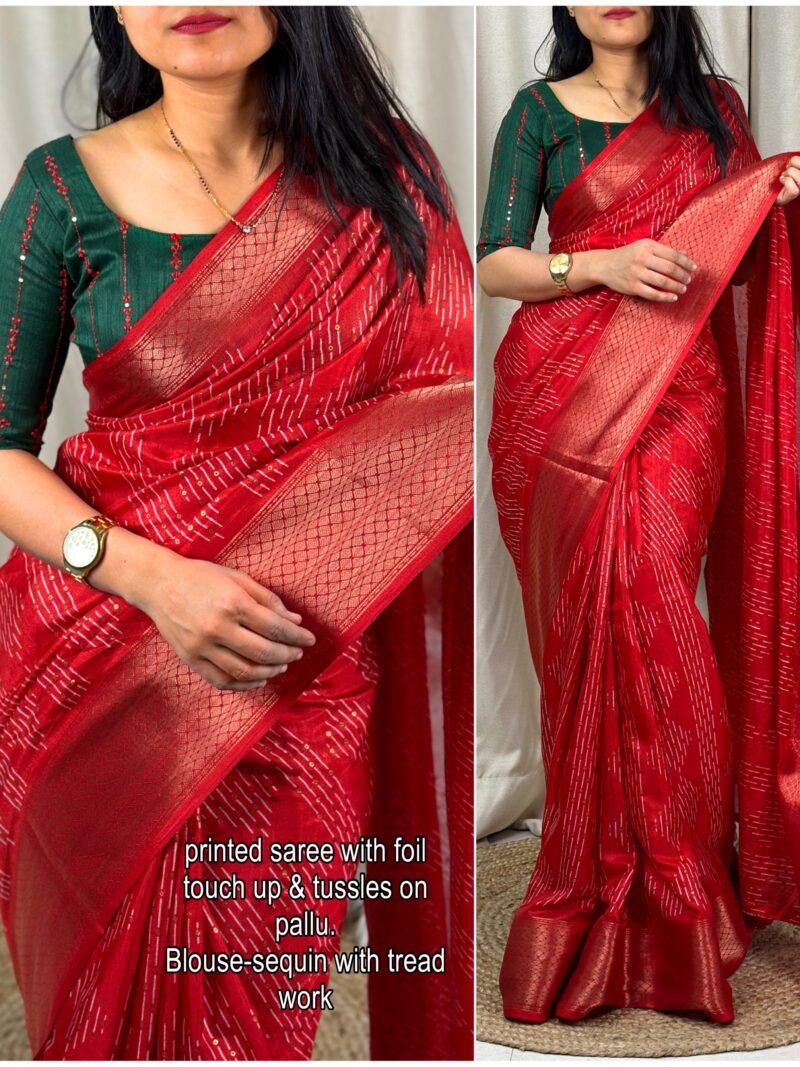 Muslin cotton Saree