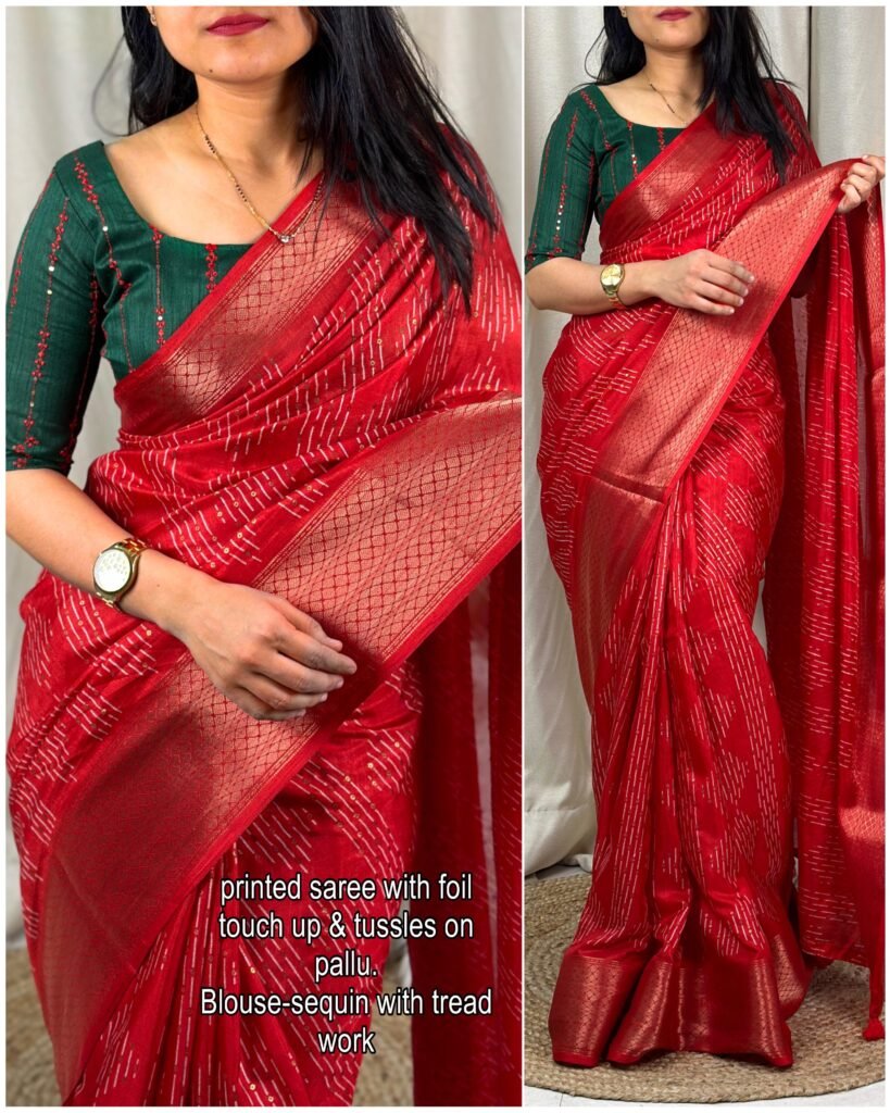 Muslin cotton Saree