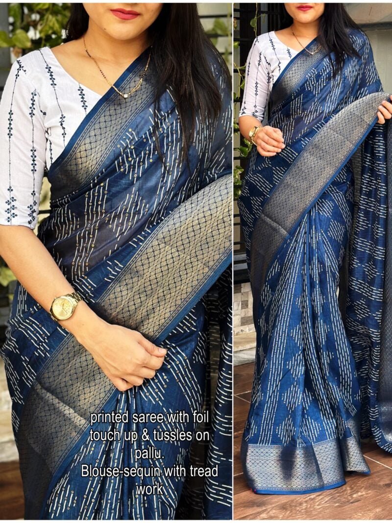 Muslin cotton Saree