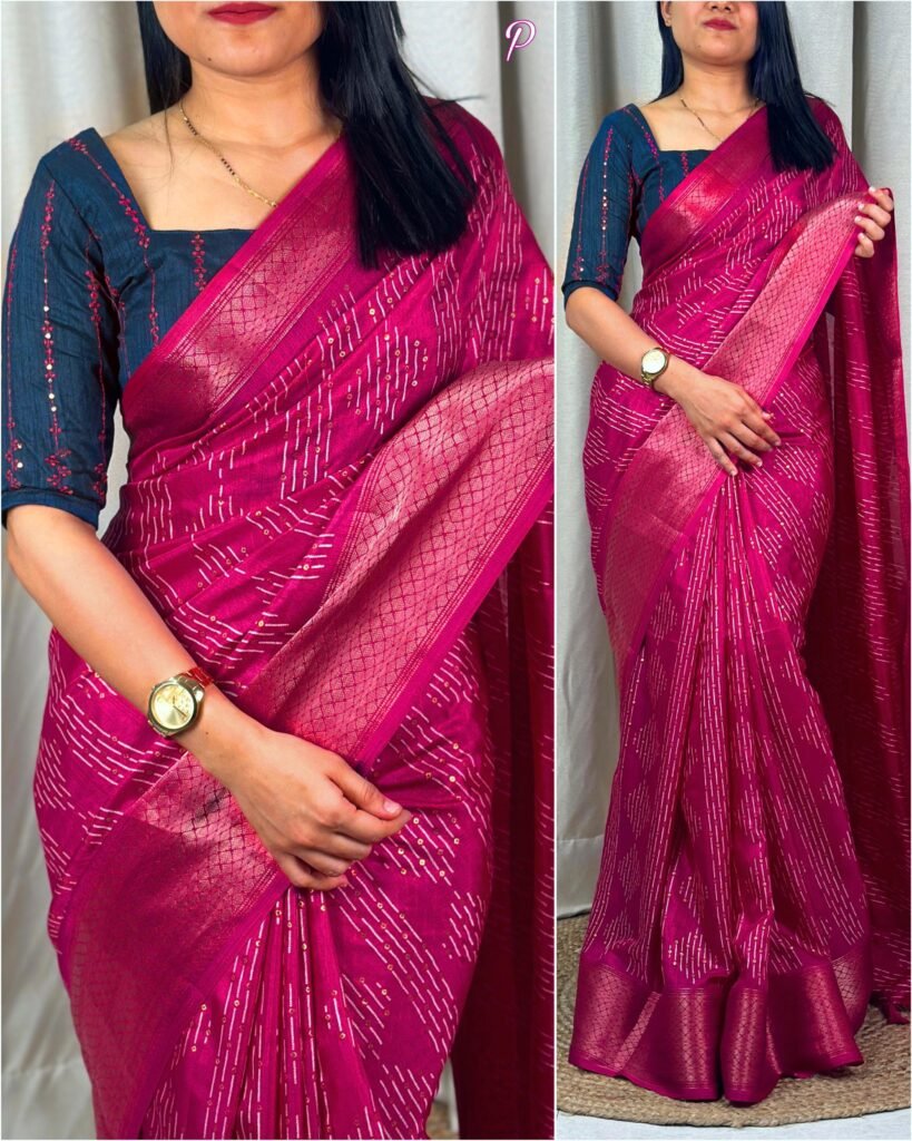 Muslin cotton Saree