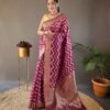 Pure linen cotton saree