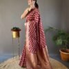 Pure linen cotton saree