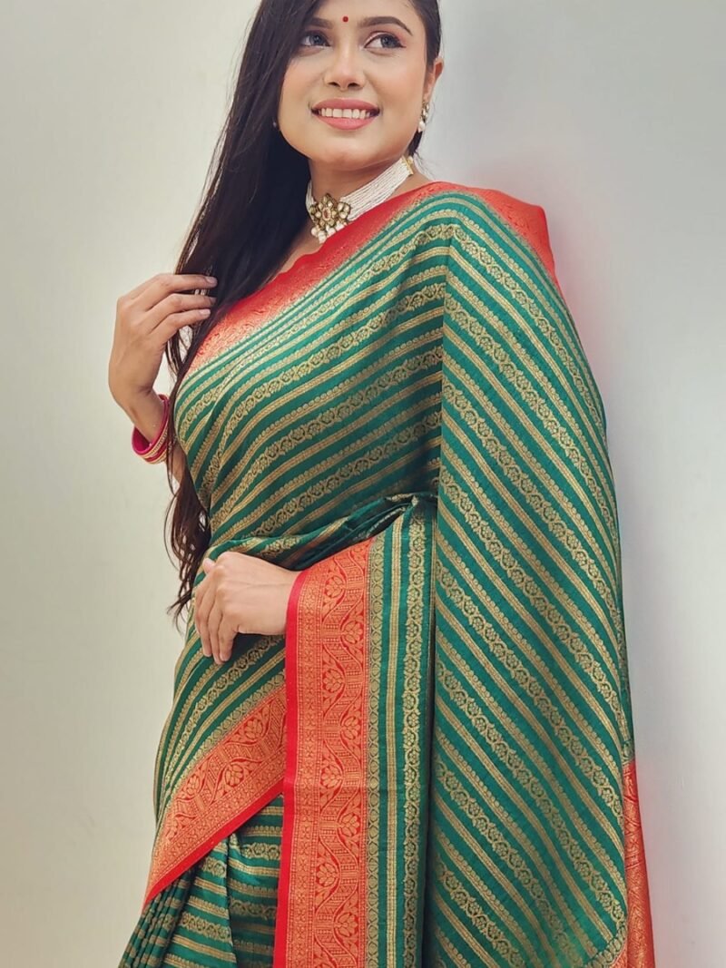 Benarosh silk katan saree