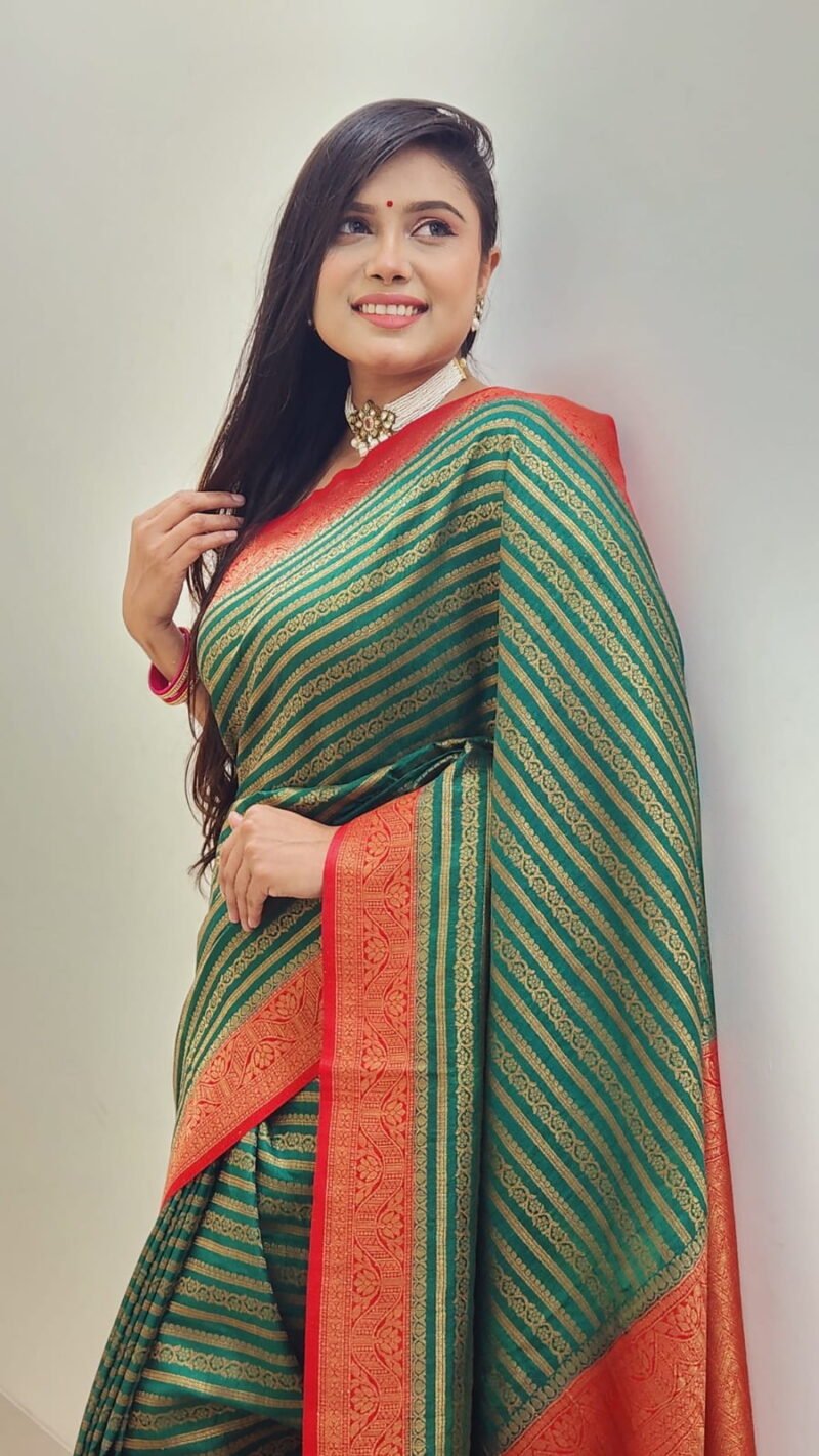 Benarosh silk katan saree